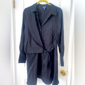 Black tie front dress SCOOP